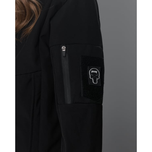 Куртка жіноча Softshell BEZET Робокоп 2.0 чорний -