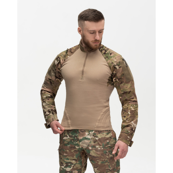 Комплект (Сорочка бойова BEZET Штурм мультикам та Штани карго тактичні BEZET Strike камуфляжний) -