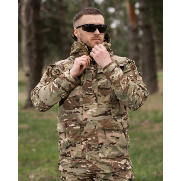 Куртка вітровка тактична BEZET Shadow мультикам -
