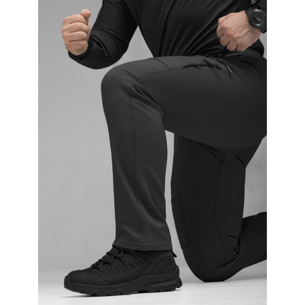 Брюки карго тактичні Softshell BEZET Techwear чорний -