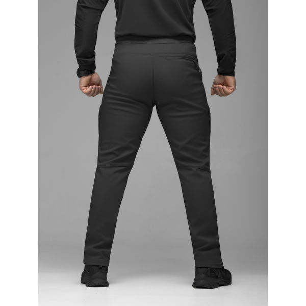 Брюки карго тактичні Softshell BEZET Techwear чорний -