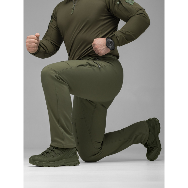 Брюки карго тактичні Softshell BEZET Techwear хакі -