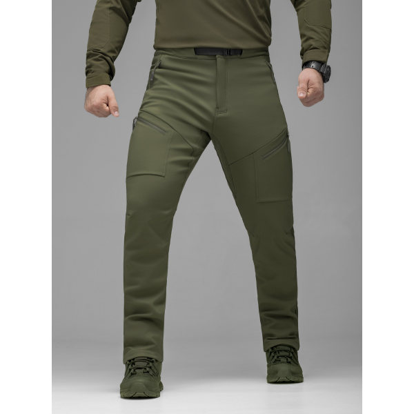 Брюки карго тактичні Softshell BEZET Techwear хакі -