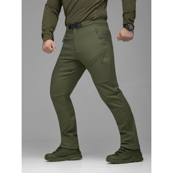 Брюки карго тактичні Softshell BEZET Techwear хакі -
