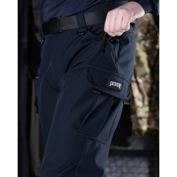 Брюки карго теплі BEZET Titan синій -