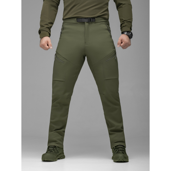 Брюки карго тактичні Softshell BEZET Techwear хакі -