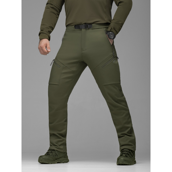 Брюки карго тактичні Softshell BEZET Techwear хакі -