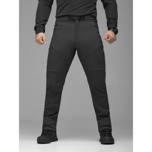 Брюки карго тактичні Softshell BEZET Techwear чорний -