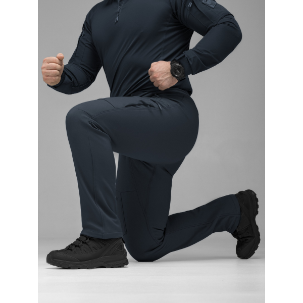 Брюки карго тактичні Softshell BEZET Techwear синій -
