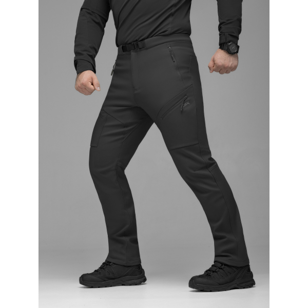 Брюки карго тактичні Softshell BEZET Techwear чорний -