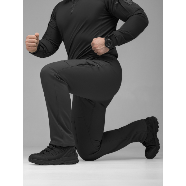 Брюки карго тактичні Softshell BEZET Techwear чорний -