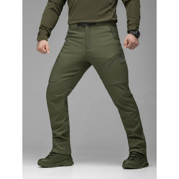 Брюки карго тактичні Softshell BEZET Techwear хакі -