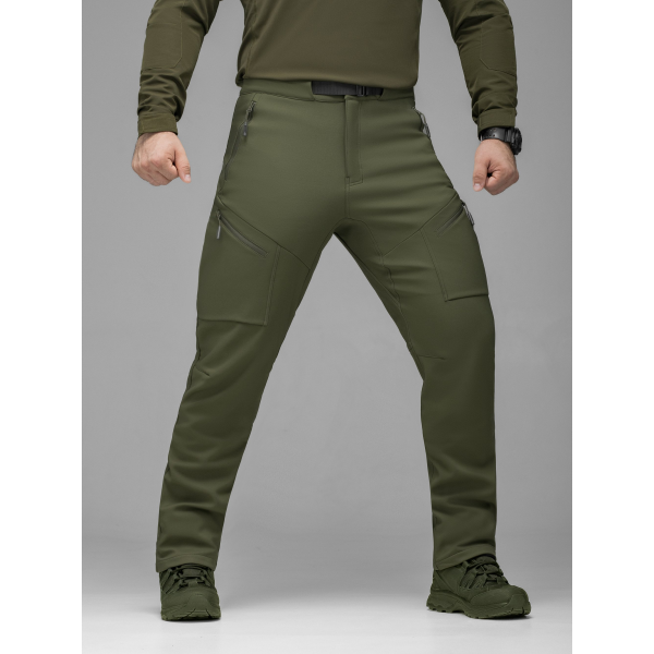Брюки карго тактичні Softshell BEZET Techwear хакі -