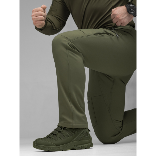 Брюки карго тактичні Softshell BEZET Techwear хакі -