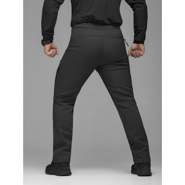 Брюки карго тактичні Softshell BEZET Techwear чорний -