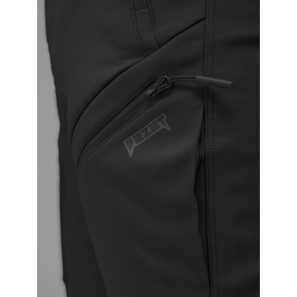 Брюки карго тактичні Softshell BEZET Techwear чорний -
