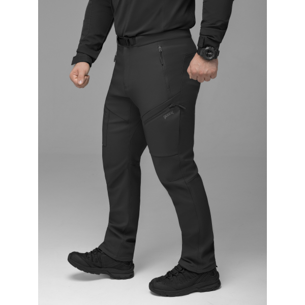 Брюки карго тактичні Softshell BEZET Techwear чорний -