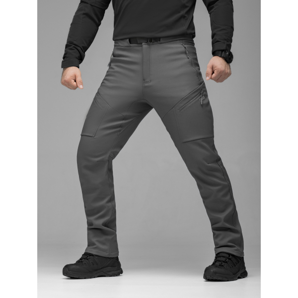 Брюки карго тактичні Softshell BEZET Techwear сірий -
