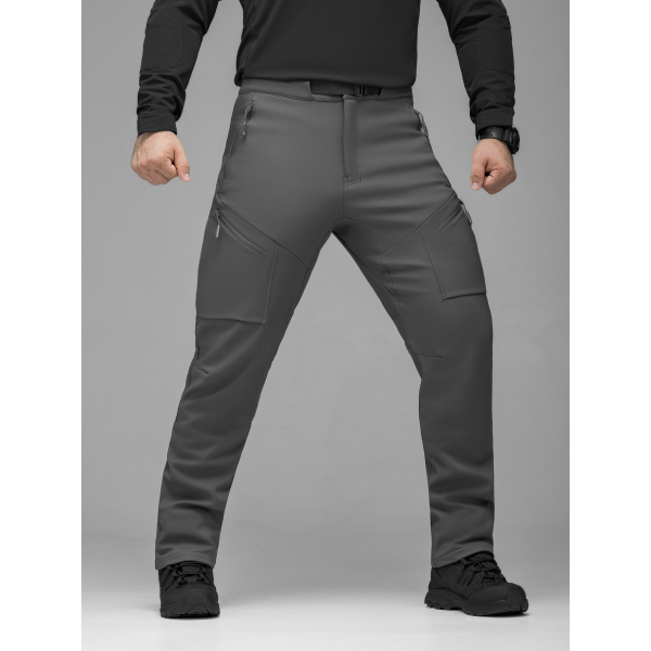 Брюки карго тактичні Softshell BEZET Techwear сірий -