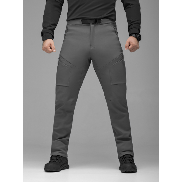 Брюки карго тактичні Softshell BEZET Techwear сірий -
