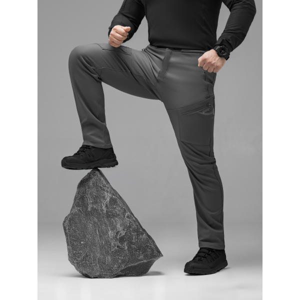 Брюки карго тактичні Softshell BEZET Techwear сірий -