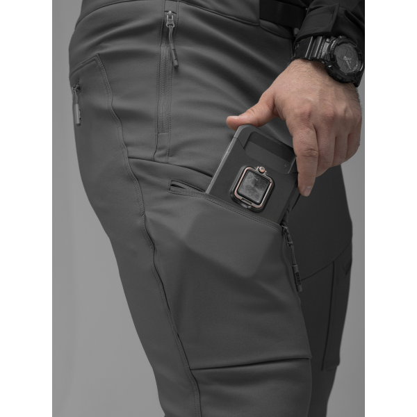 Брюки карго тактичні Softshell BEZET Techwear сірий -