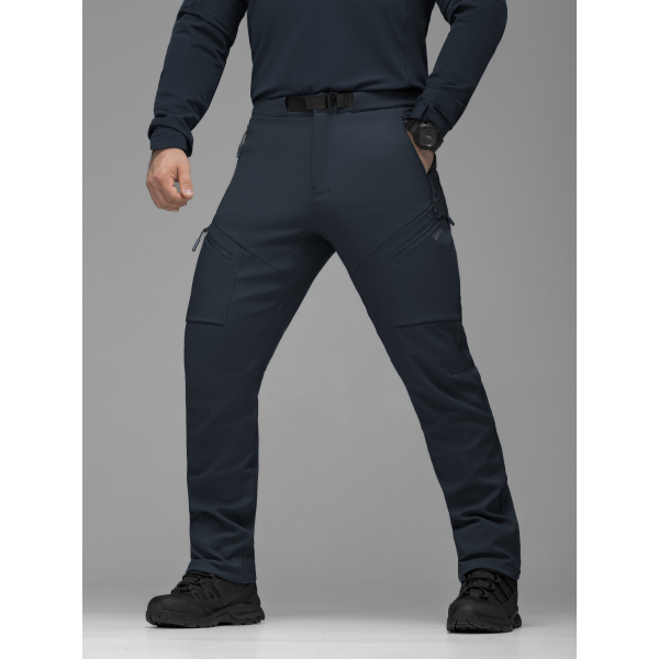 Брюки карго тактичні Softshell BEZET Techwear синій -