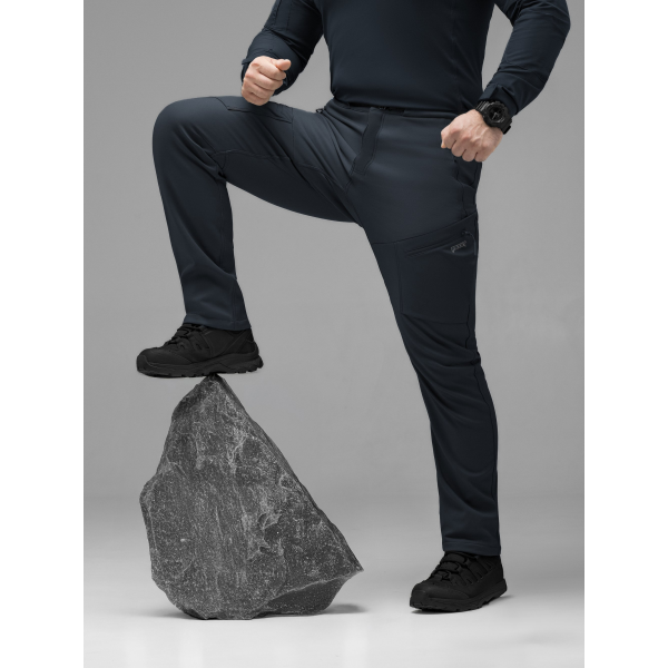 Брюки карго тактичні Softshell BEZET Techwear синій -