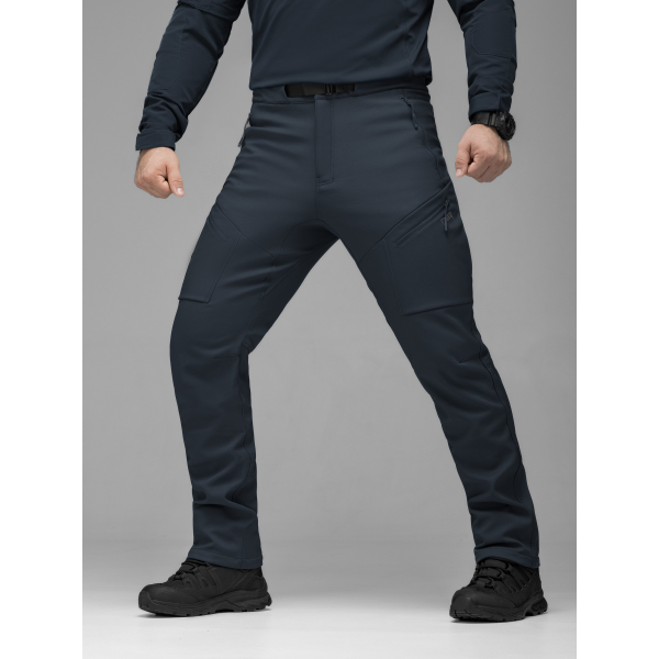 Брюки карго тактичні Softshell BEZET Techwear синій -