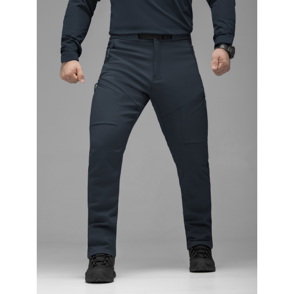 Брюки карго тактичні Softshell BEZET Techwear синій -