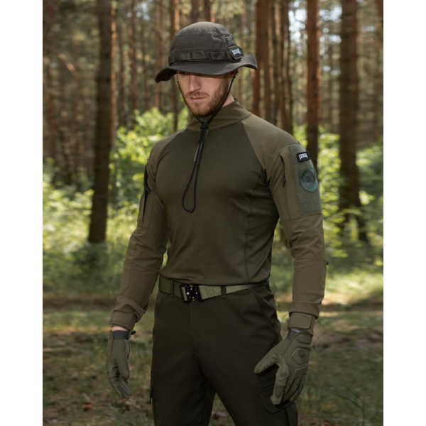 Тактичний комплект (Сорочка тактична Combat хакі, Брюки карго тактичні BEZET Basic , Панама RASTA, Ремінь тактичний butterfly, Рукавиці тактичні Protective хакі) -