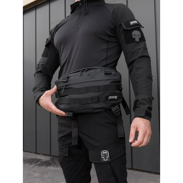 ТАКТИЧНИЙ КОМПЛЕКТ (СОРОЧКА ТАКТИЧНА ЧОЛОВІЧА BEZET COMBAT ЧОРНИЙ, ТАКТИЧНА БЕЙСБОЛКА BEZET MILITARY ЧОРНИЙ, БРЮКИ КАРГО BEZET AGGRESSIVE ЧОРНИЙ, РУКАВИЦІ ТАКТИЧНІ BEZET PROTECTIVE ЧОРНИЙ, НАГРУДНА СУМКА BEZET TACTIC ЧОРНИЙ, РЮКЗАК ТАКТИЧНИЙ BEZET