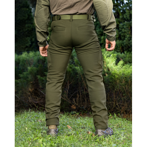 Зимові брюки карго тактичні Softshell BEZET Ешелон хакі -