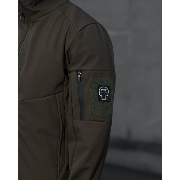 ТАКТИЧНИЙ КОМПЛЕКТ (Куртка Softshell BEZET Робокоп 2.0 хакі, брюки карго теплі BEZET Патрон 2.0 хакі) -