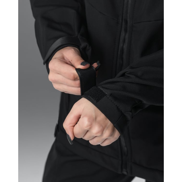 Куртка жіноча Softshell BEZET Робокоп 2.0 чорний -