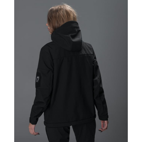 Куртка жіноча Softshell BEZET Робокоп 2.0 чорний -