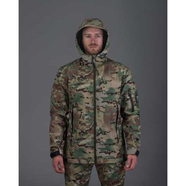 ТАКТИЧНИЙ КОМПЛЕКТ (КУРТКА SOFTSHELL BEZET РОБОКОП мультикам, БРЮКИ КАРГО ТАКТИЧНІ SOFTSHELL BEZET БАЙРАКТАР КАМУмультикамЛЯЖНИЙ) -