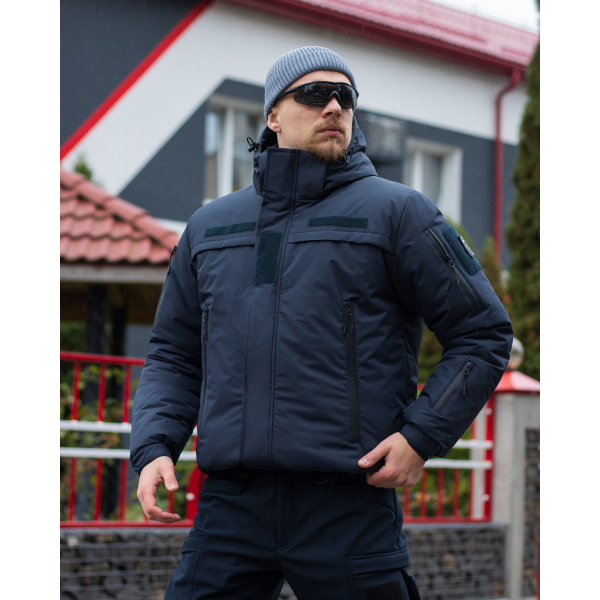 Куртка тактична зимова BEZET Rescuer синій -