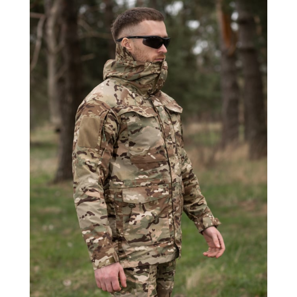 Куртка вітровка тактична BEZET Shadow мультикам -