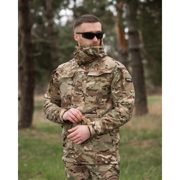 Куртка вітровка тактична BEZET Shadow мультикам -