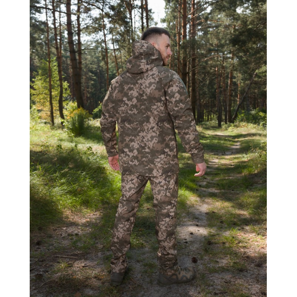 ТАКТИЧНИЙ КОМПЛЕКТ ( КУРТКА SOFTSHELL BEZET OMEGA ПІКСЕЛЬ, ЗИМОВІ БРЮКИ КАРГО ТАКТИЧНІ SOFTSHELL BEZET ЕШЕЛОН ПІКСЕЛЬ) -