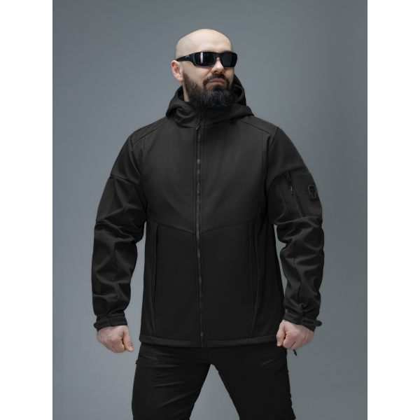 Куртка Softshell BEZET Робокоп GEN.III чорний -