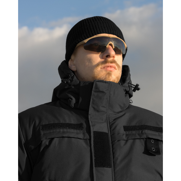 Куртка тактична зимова BEZET Police чорний -