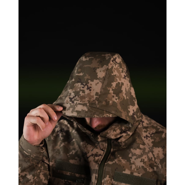 ТАКТИЧНИЙ КОМПЛЕКТ ( КУРТКА SOFTSHELL BEZET OMEGA ПІКСЕЛЬ, ЗИМОВІ БРЮКИ КАРГО ТАКТИЧНІ SOFTSHELL BEZET ЕШЕЛОН ПІКСЕЛЬ) -