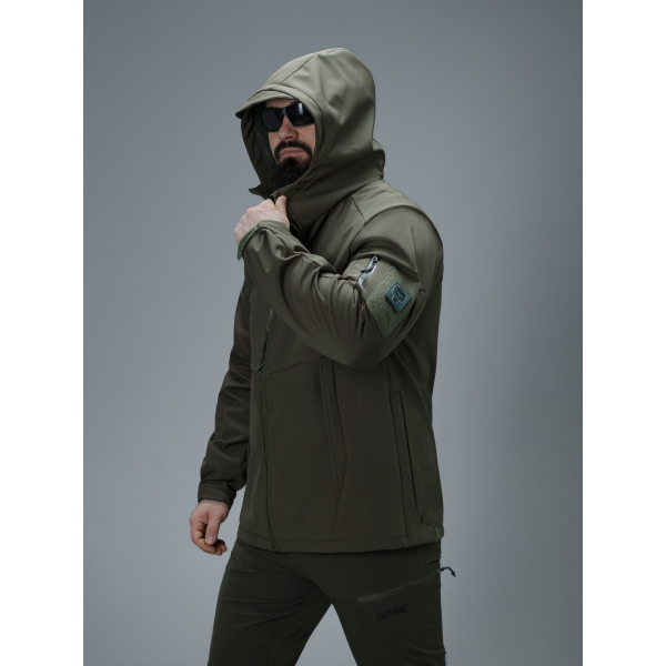 Куртка Softshell BEZET Робокоп GEN.III хакі -