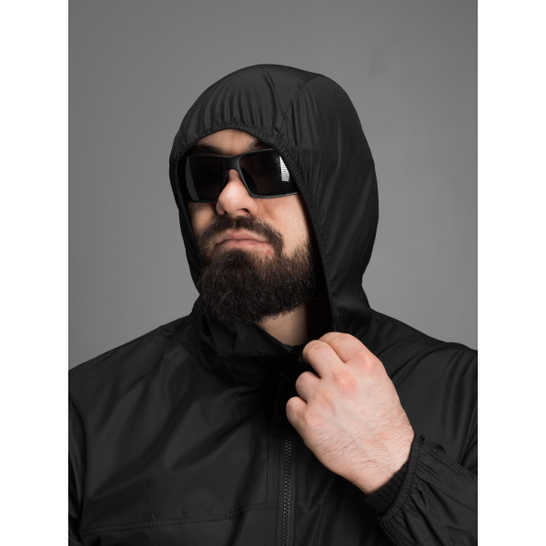 Куртка вітрівка швидкосохнуча BEZET SolarShield чорний -