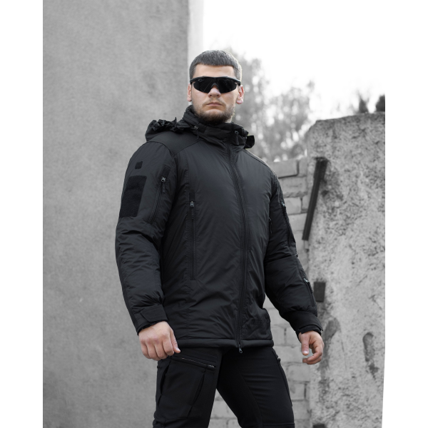 Куртка тактична зимова BEZET FrostArmor чорний -