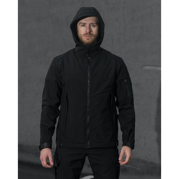 Куртка Softshell BEZET Робокоп 2.0 чорний -