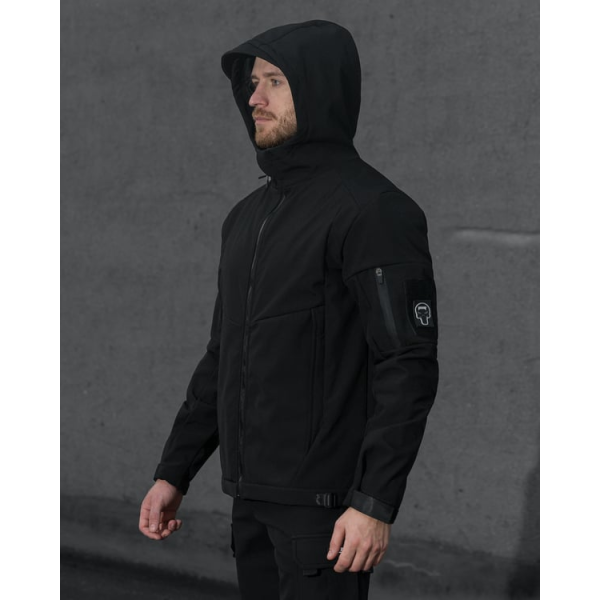 Куртка Softshell BEZET Робокоп 2.0 чорний -