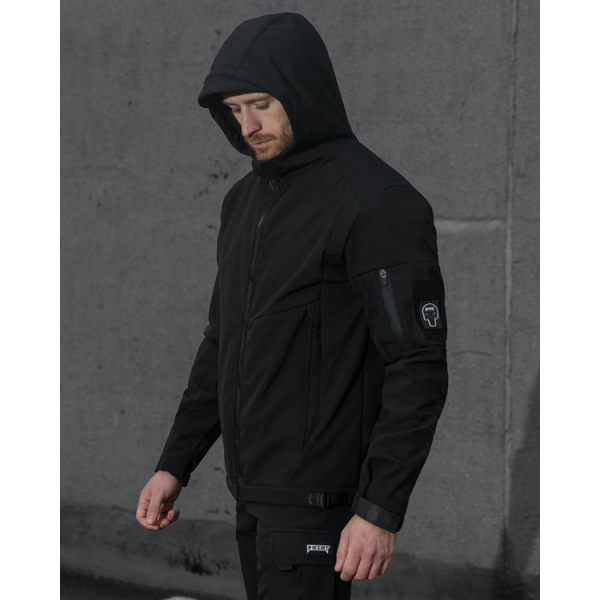 Куртка Softshell BEZET Робокоп 2.0 чорний -